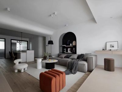 麒麟花园-125㎡-简约风效果图