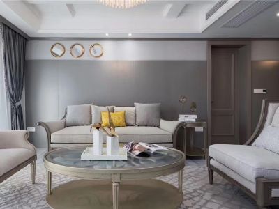 北欧知识城-120㎡-美式风效果图