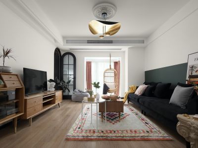 百昌花园-126㎡-北欧风效果图