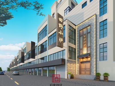 餐厅-400㎡-田园风效果图