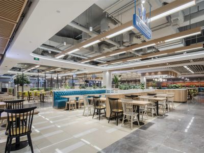 美食城-1500㎡-绚丽风效果图