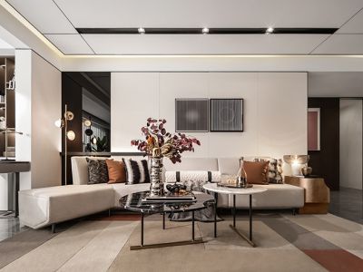 梵悦里-150㎡-简约风效果图