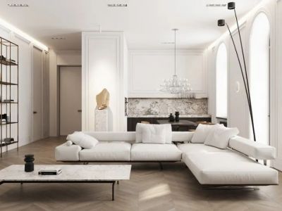 天工颐园-122㎡-简约风效果图