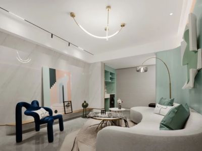 安鑫雅庭95平方三居室现代装修案例-95㎡-现代风效果图