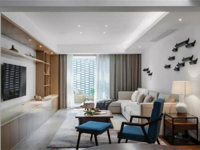 伟星湖山云著-170㎡-现代风效果图