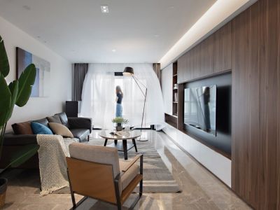 信德悦城-96㎡-现代风效果图