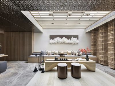 芜湖古城-289㎡-新中式风效果图