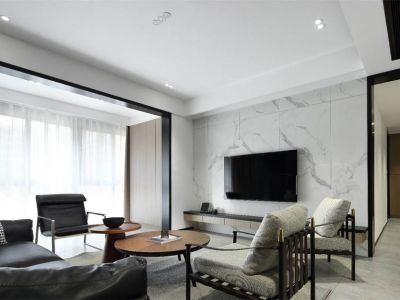 信达万科樾江望-166㎡-现代风效果图