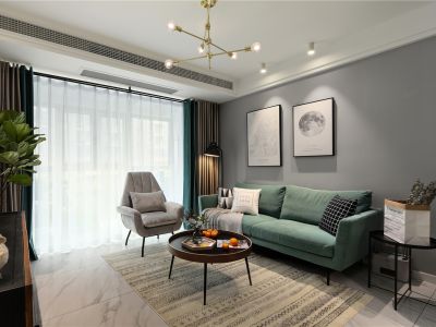 盛世豪庭-89㎡-北欧风效果图