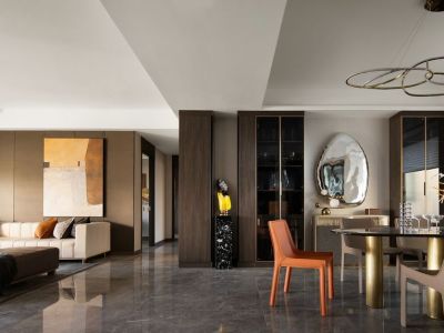 悦龙湾-140㎡-现代风效果图