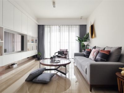 山河源墅-100㎡-现代风效果图