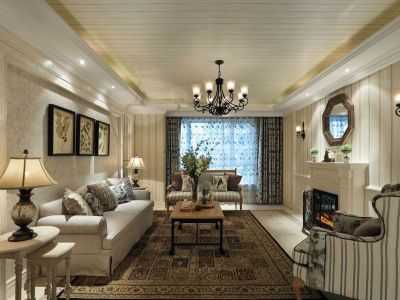 立信帝景城-110㎡-田园风效果图