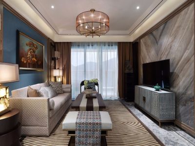 御天城-125㎡-中式风效果图