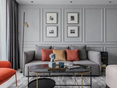 兴业大连花园-93㎡-现代风效果图