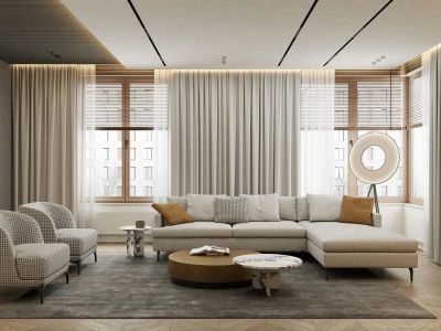 安泰悠山美居-145㎡-轻奢风效果图