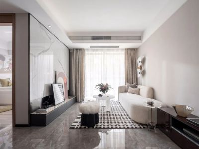 金域禧樾-85㎡-简约风效果图