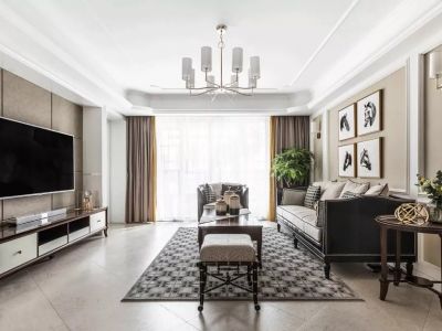 中丞·玖璋台-140㎡-美式风效果图