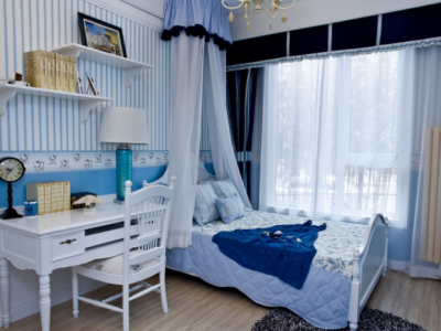 恒大翡翠华庭-130㎡-地中海风效果图