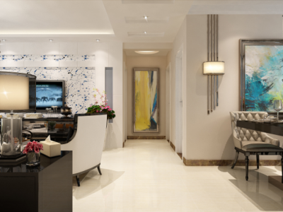 天弘苑-126㎡-现代风效果图