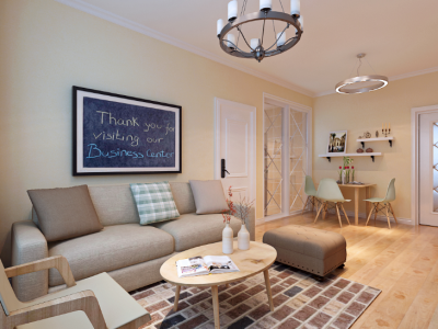 冠亚星城一期-120㎡-简约风效果图