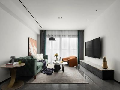 仟佰居-127㎡-现代风效果图