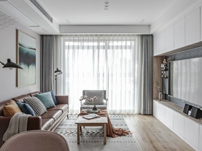 上海贵都-107㎡-现代风效果图