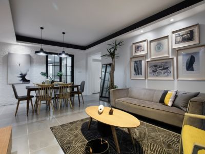 碧桂园天玺-120㎡-北欧风效果图