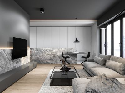 历山花苑-85㎡-简约风效果图