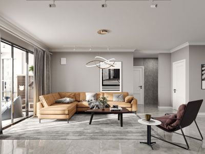 岚桥·桂花园-130㎡-现代风效果图