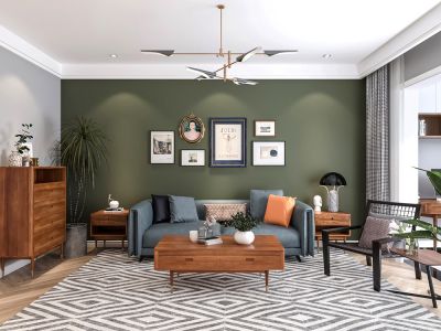 翡丽之光-120㎡-北欧风效果图