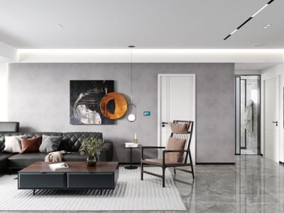 岚桥·桂花园-126㎡-轻奢风效果图