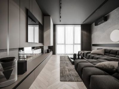 融邦中山苑-93㎡-极简风效果图