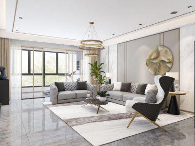 君临华府-153㎡-轻奢风效果图