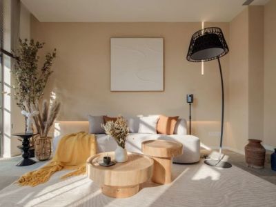 天天公园里139平三居室现代装修案例-139㎡-现代风效果图