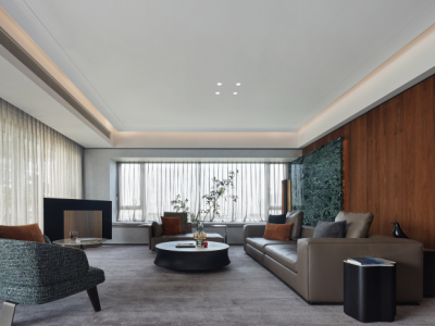 天天公园里140平三房现代装修案例-140㎡-绚丽风效果图