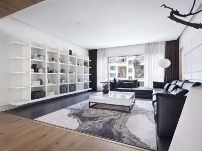 德馨园155平三居室现代装修案例-155㎡-现代风效果图