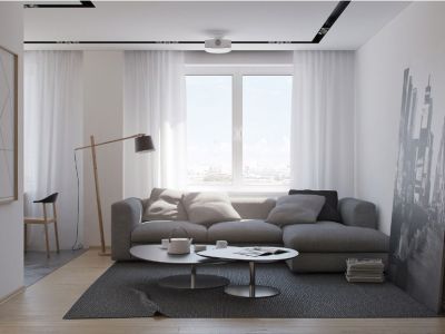 中华世纪城-85㎡-现代风效果图