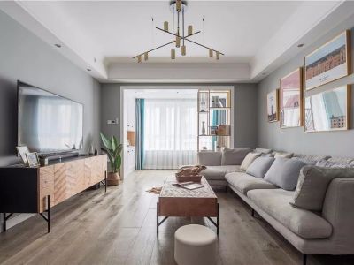 大泽响水湾-100㎡-北欧风效果图