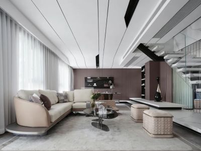 中铁华侨城和园-154㎡-现代风效果图