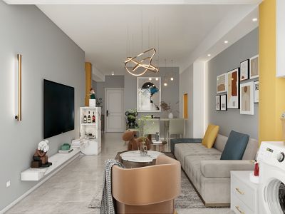 金科天籁城-120㎡-现代风效果图