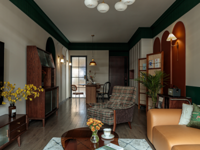 新城桃李郡-128㎡-美式风效果图