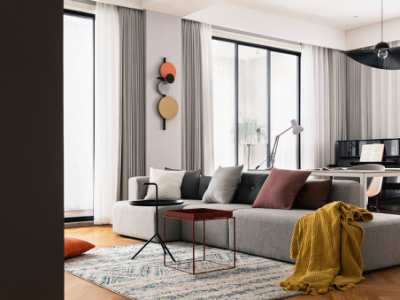 中央花园-142㎡-现代风效果图