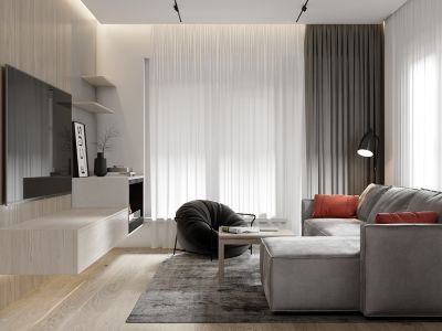 保利心语花园-88㎡-简约风效果图