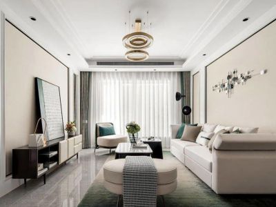 宝能城-89㎡-轻奢风效果图