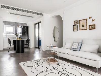 华兴·丽阳名居-90㎡-现代风效果图