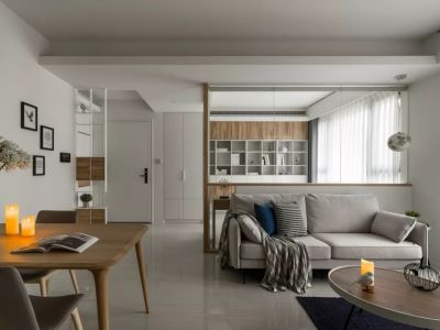 奥林清河壹号(一期)-85㎡-现代风效果图