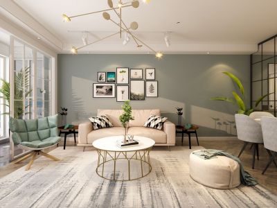 北京新城-89㎡-北欧风效果图