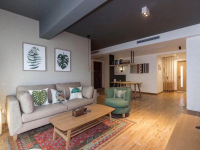 悅澜湾-123㎡-北欧风效果图