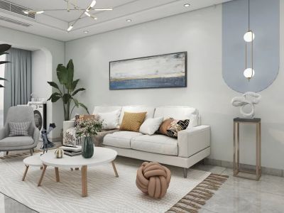 中宣嘉城北苑-102㎡-现代风效果图