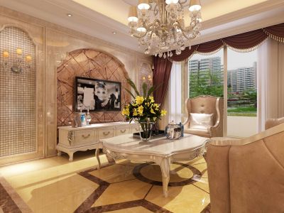 东方圣克拉-252㎡-欧式风效果图